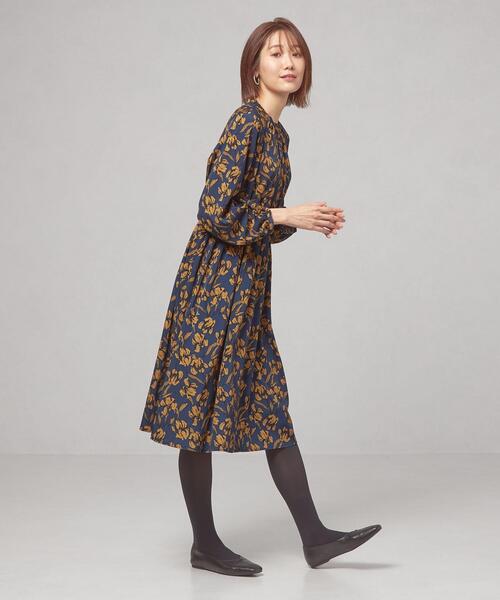 closet story（クローゼットストーリー）の「＜closet story＞カラーフラワー ギャザーワンピース -ウォッシャブル-（ワンピース・レディース・ブラック/ダークブラウン/ロイヤルブルー・FREE）」の11枚目の写真