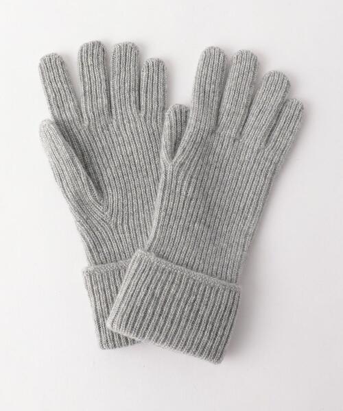 JOHNSTONS（ジョンストンズ）＞カシミヤニットリブグローブ