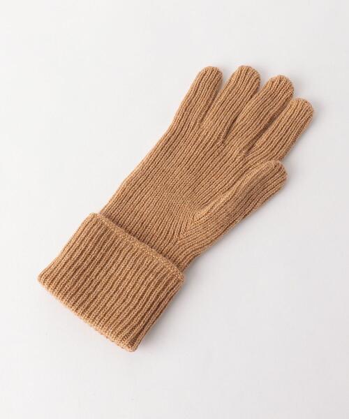 JOHNSTONS（ジョンストンズ）＞カシミヤニットリブグローブ