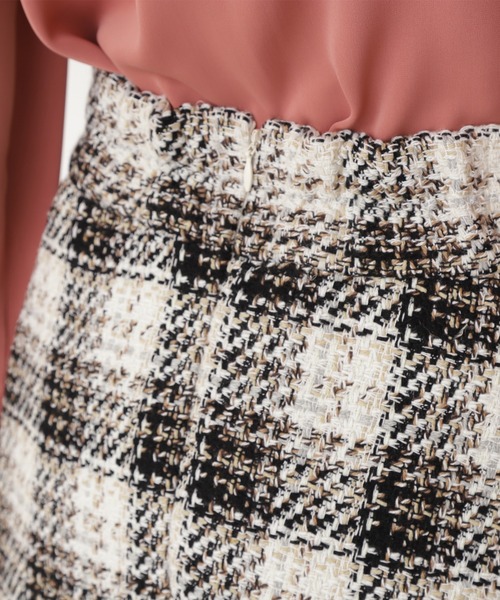 N.（N. Natural Beauty Basic）（エヌエヌナチュラルビューティーベーシック）の「【S Size Line】◆ツイードチェックフレアスカート（スカート・レディース・ブラック系その他/ブルー系その他・SMALL/MEDIUM）」の12枚目の写真