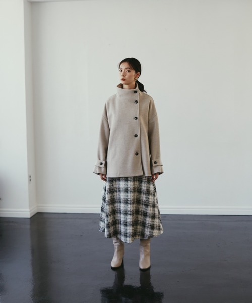 N.（N. Natural Beauty Basic）（エヌエヌナチュラルビューティーベーシック）の「【S Size Line】◆ツイードチェックフレアスカート（スカート・レディース・ブラック系その他/ブルー系その他・SMALL/MEDIUM）」の15枚目の写真