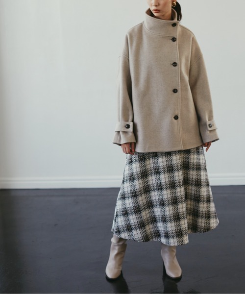 N.（N. Natural Beauty Basic）（エヌエヌナチュラルビューティーベーシック）の「【S Size Line】◆ツイードチェックフレアスカート（スカート・レディース・ブラック系その他/ブルー系その他・SMALL/MEDIUM）」の14枚目の写真