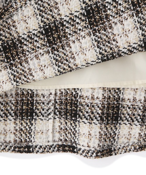 N.（N. Natural Beauty Basic）（エヌエヌナチュラルビューティーベーシック）の「【S Size Line】◆ツイードチェックフレアスカート（スカート・レディース・ブラック系その他/ブルー系その他・SMALL/MEDIUM）」の17枚目の写真