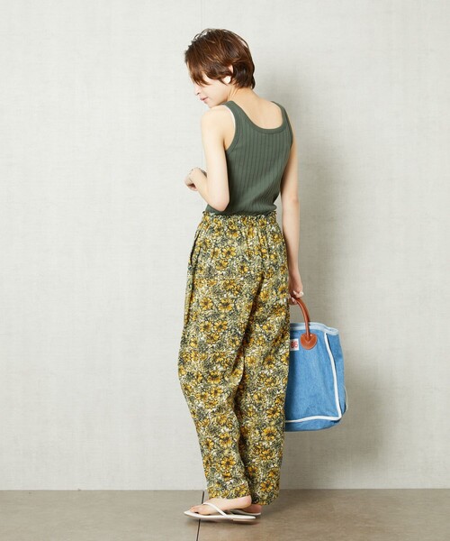 FREAK'S STORE(フリークスストア)の「【WEB限定】ワイドリブタンクトップ(タンクトップ・レディース・ベージュ/パープル/オリーブ/サックスブルー/ナチュラル/スミクロ・フリ-)」の20枚目の写真