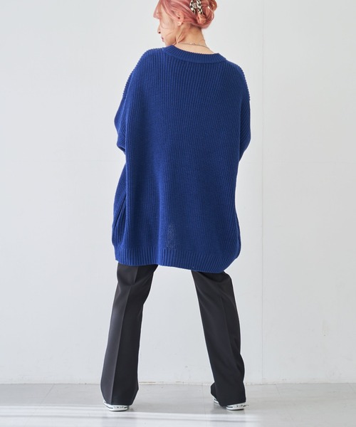 WEGO(ウィゴー)の「WEGO/ルーズカーディガン(カーディガン/ボレロ・メンズ・ブラック/グレー/ブルー・MEDIUM/LARGE)」の20枚目の写真