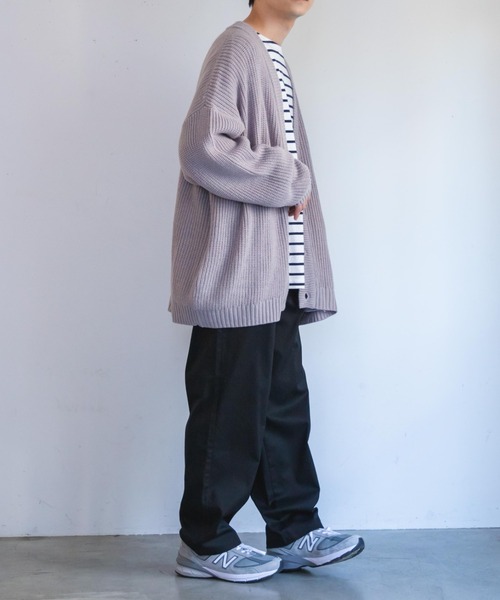 WEGO(ウィゴー)の「WEGO/ルーズカーディガン(カーディガン/ボレロ・メンズ・ブラック/グレー/ブルー・MEDIUM/LARGE)」の10枚目の写真