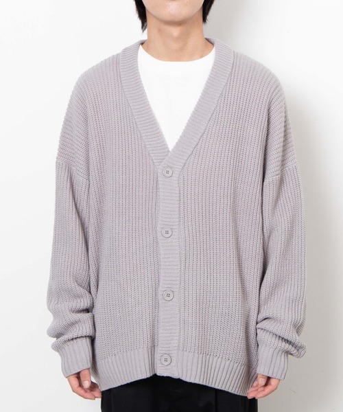 WEGO(ウィゴー)の「WEGO/ルーズカーディガン(カーディガン/ボレロ・メンズ・ブラック/グレー/ブルー・MEDIUM/LARGE)」の13枚目の写真