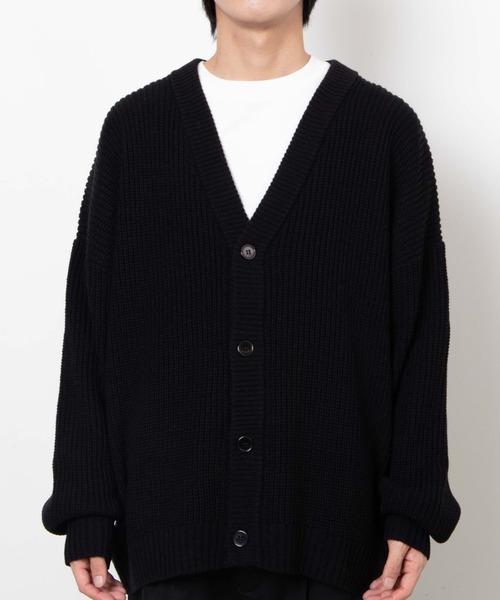 WEGO(ウィゴー)の「WEGO/ルーズカーディガン(カーディガン/ボレロ・メンズ・ブラック/グレー/ブルー・MEDIUM/LARGE)」の5枚目の写真