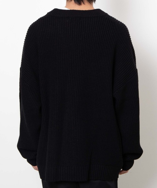 WEGO(ウィゴー)の「WEGO/ルーズカーディガン(カーディガン/ボレロ・メンズ・ブラック/グレー/ブルー・MEDIUM/LARGE)」の7枚目の写真