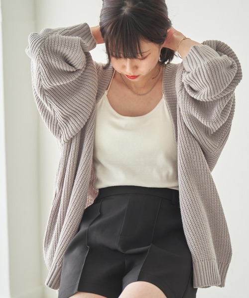 WEGO(ウィゴー)の「WEGO/ルーズカーディガン(カーディガン/ボレロ・メンズ・ブラック/グレー/ブルー・MEDIUM/LARGE)」の16枚目の写真