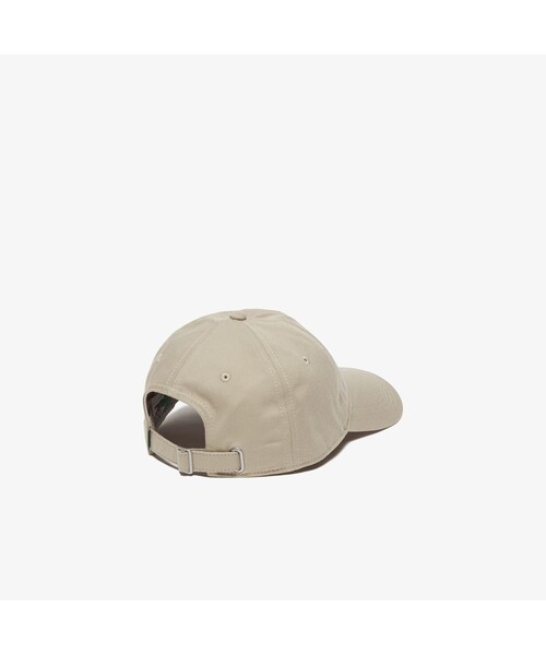 LACOSTE（ラコステ）の「オーガニックコットンクロックエンブレムキャップ（キャップ・メンズ・ブラック/ベージュ/サンドベージュ・FREE）」の5枚目の写真