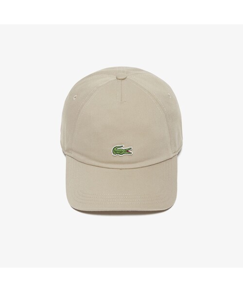 LACOSTE（ラコステ）の「オーガニックコットンクロックエンブレムキャップ（キャップ・メンズ・ブラック/ベージュ/サンドベージュ・FREE）」の4枚目の写真