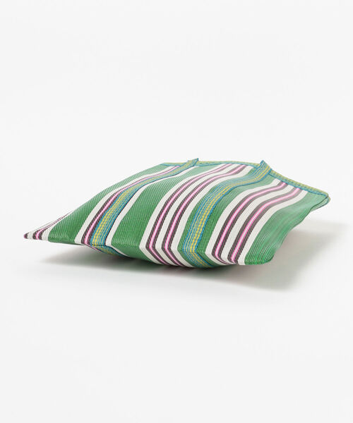 CITRUS（シトラス）の「CITRUS / ナイロン ストライプ トートバッグ（トートバッグ・レディース・オレンジ/グリーン・ONE SIZE）」の8枚目の写真