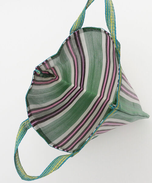 CITRUS（シトラス）の「CITRUS / ナイロン ストライプ トートバッグ（トートバッグ・レディース・オレンジ/グリーン・ONE SIZE）」の18枚目の写真