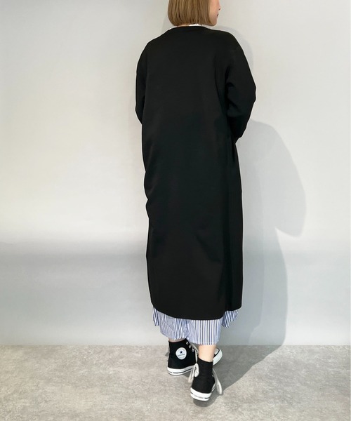 PICCIN(ピッチン)の「ドット釦ロングカーディガン(カーディガン/ボレロ・レディース・ライトグレー/ブラック/アイボリー・M)」の22枚目の写真