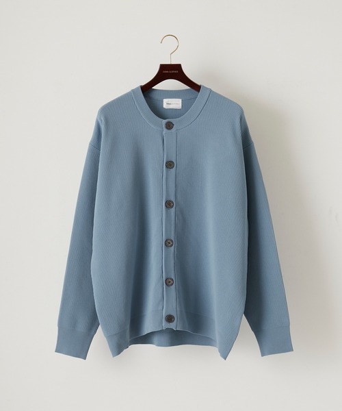 EMMA CLOTHES（エマクローズ）の「アゼ編み クルーネック/ラウンドネック ドロップショルダールーズニットカーディガン EMMA CLOTHES（カーディガン/ボレロ・メンズ・ブラック/イエロー/ブルー/グリーン/ライトグリーン/グレイッシュベージュ/チャコール/ピンク系/オレンジ/ライトブルー/マスタード/グレー/ワインレッド/グリーン系/オレンジ系/ブルーグリーン/ブルー系/レッド・M/L）」の21枚目の写真