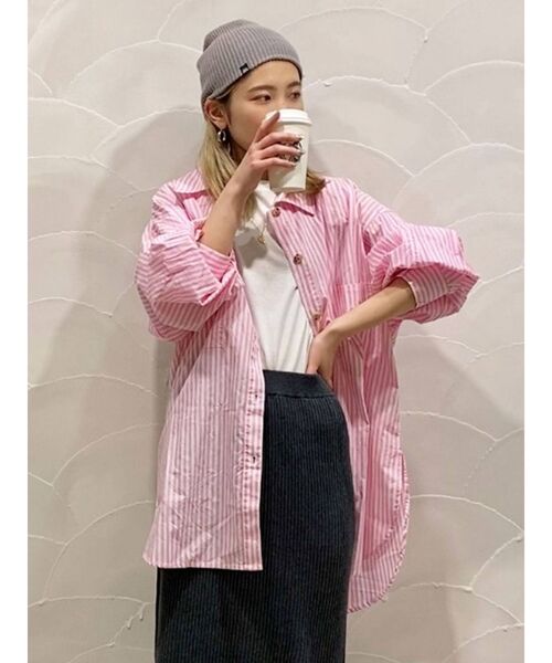 【WEB限定】ストライプルーズシャツ