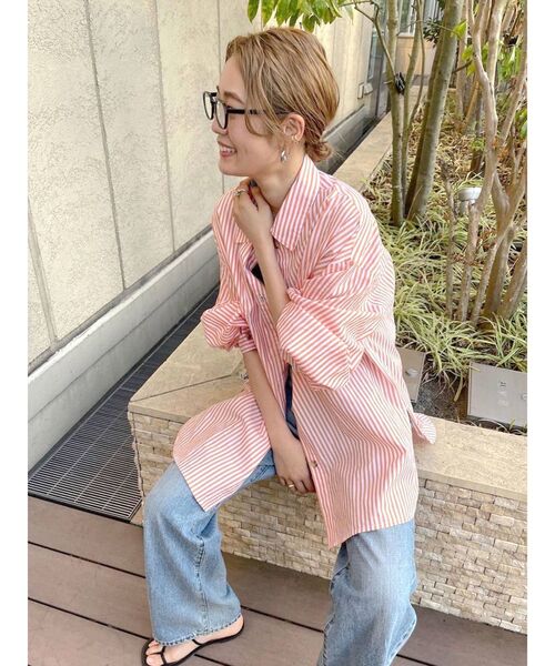 【WEB限定】ストライプルーズシャツ