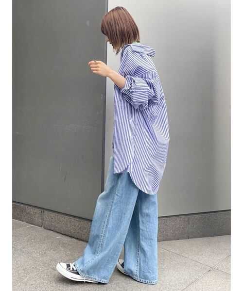 【WEB限定】ストライプルーズシャツ