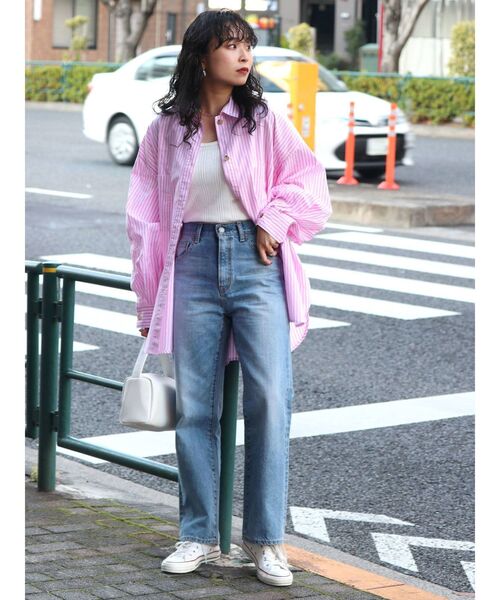 【WEB限定】ストライプルーズシャツ