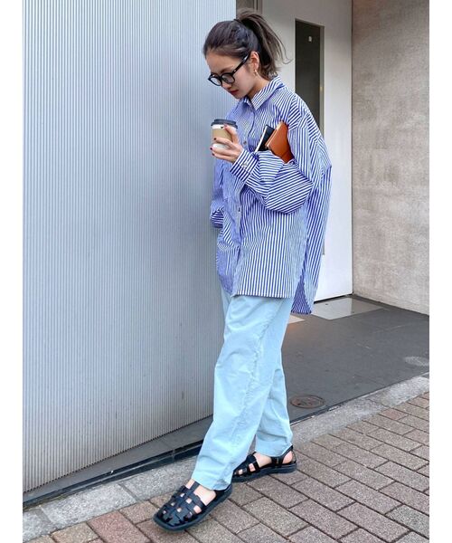 【WEB限定】ストライプルーズシャツ