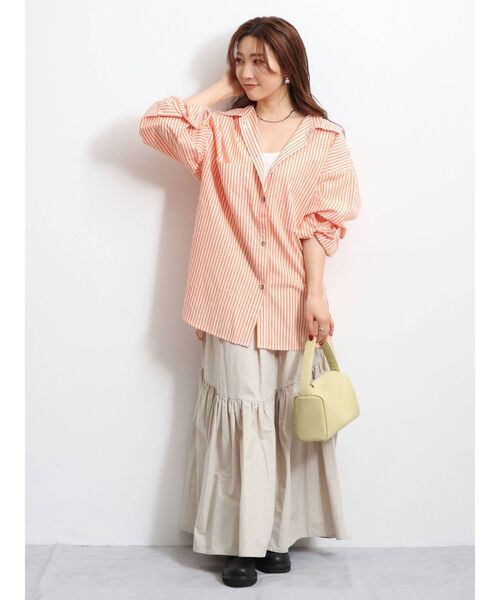 【WEB限定】ストライプルーズシャツ