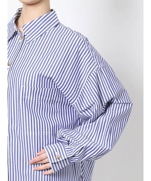 【WEB限定】ストライプルーズシャツ
