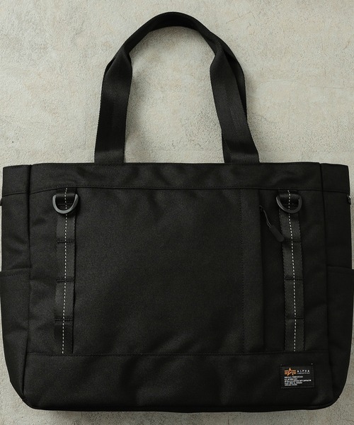 Alpha Industries（アルファインダストリーズ）の「ポリエステルコーデュラ ツールトートバッグL（トートバッグ・メンズ・ブラック/グレー系その他・FREE）」の16枚目の写真