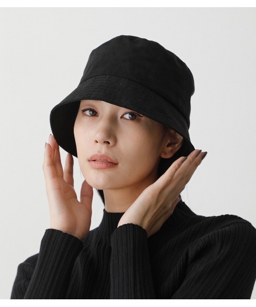 AZUL by moussy（アズールバイマウジー）の「BUCKET HAT/バケットハット（キャップ・レディース・ブラック/ライトブラウン・FREE）」の8枚目の写真