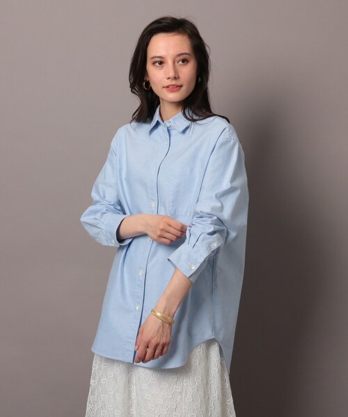 DRESSTERIOR(ドレステリア)の「◆オックスフォードシャツ(シャツ/ブラウス・レディース・ホワイト/サックスブルー・38/36)」の19枚目の写真