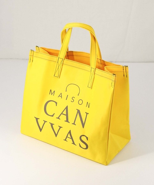 Gready Brilliant（グレディブリリアン）の「ＣＡＮＶＶＡＳロゴトート（トートバッグ・レディース・グレー/イエロー・FREE）」の2枚目の写真