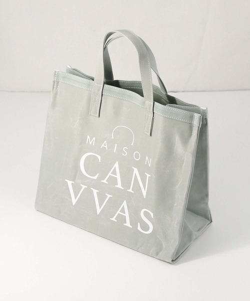 Gready Brilliant（グレディブリリアン）の「ＣＡＮＶＶＡＳロゴトート（トートバッグ・レディース・グレー/イエロー・FREE）」の8枚目の写真