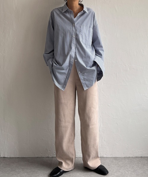 LBC(エルビーシー)の「スウェードタッチイージーパンツ(その他パンツ・レディース・チャコールグレー/ベージュ/ピンク/ブルー・M/L)」の2枚目の写真