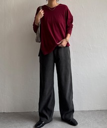 スウェードタッチイージーパンツ