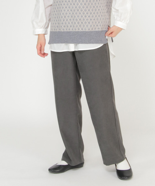 LBC(エルビーシー)の「スウェードタッチイージーパンツ(その他パンツ・レディース・チャコールグレー/ベージュ/ピンク/ブルー・M/L)」の20枚目の写真