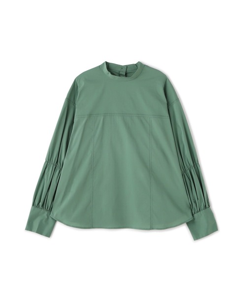 N.（N. Natural Beauty Basic）（エヌエヌナチュラルビューティーベーシック）の「◆ハイネックシャーリングスリーブブラウス（シャツ/ブラウス・レディース・オフホワイト/グリーン/ブラック・MEDIUM）」の21枚目の写真