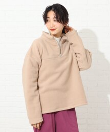 Cutie Blonde | ハーフZIPフリースプルオーバー(Tシャツ/カットソー)