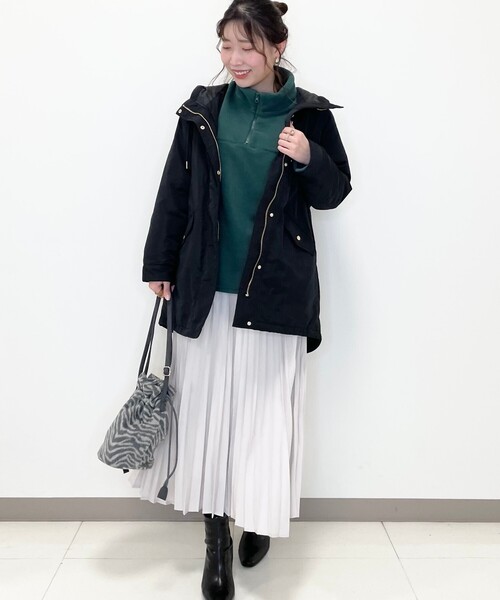 Cutie Blonde(キューティーブロンド)の「◆【S-L】ハーフジップフリース(Tシャツ/カットソー・レディース・オフホワイト/グリーン/サンドベージュ・02/01/03)」の14枚目の写真