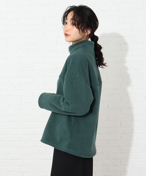 Cutie Blonde(キューティーブロンド)の「◆【S-L】ハーフジップフリース(Tシャツ/カットソー・レディース・オフホワイト/グリーン/サンドベージュ・02/01/03)」の17枚目の写真