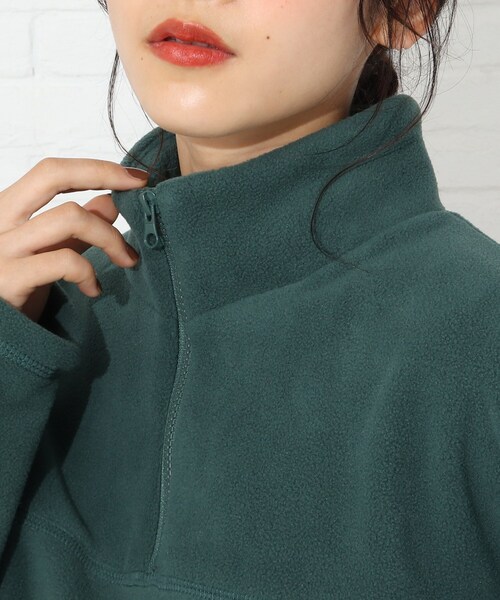 Cutie Blonde(キューティーブロンド)の「◆【S-L】ハーフジップフリース(Tシャツ/カットソー・レディース・オフホワイト/グリーン/サンドベージュ・02/01/03)」の19枚目の写真