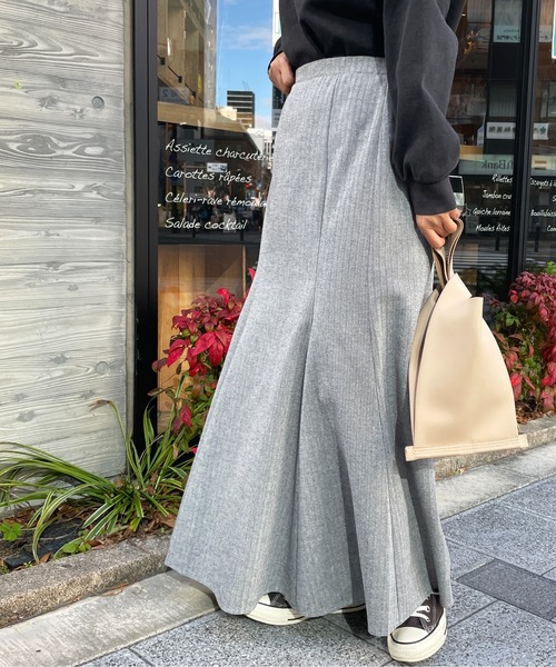 StyleSea（スタイルシー）の「ヘリンボーンマーメイドスカート（スカート・レディース・アイボリー/グレー/ブラック・MEDIUM）」の8枚目の写真