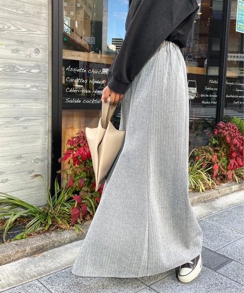 StyleSea（スタイルシー）の「ヘリンボーンマーメイドスカート（スカート・レディース・アイボリー/グレー/ブラック・MEDIUM）」の9枚目の写真
