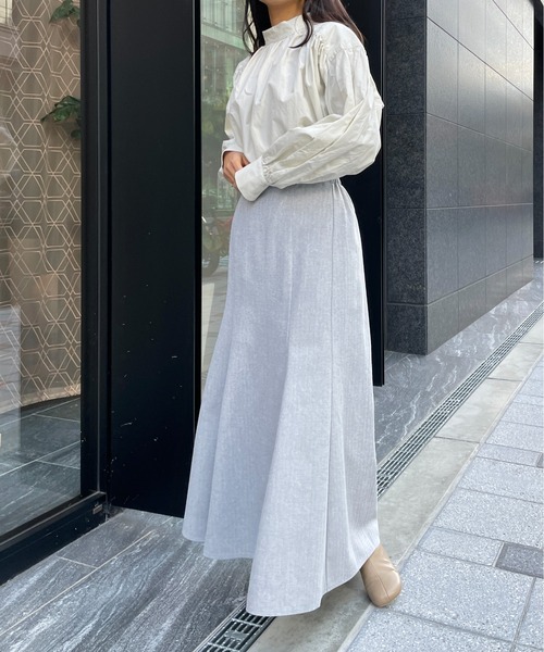 StyleSea（スタイルシー）の「ヘリンボーンマーメイドスカート（スカート・レディース・アイボリー/グレー/ブラック・MEDIUM）」の22枚目の写真