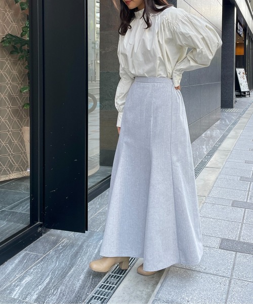 StyleSea（スタイルシー）の「ヘリンボーンマーメイドスカート（スカート・レディース・アイボリー/グレー/ブラック・MEDIUM）」の15枚目の写真