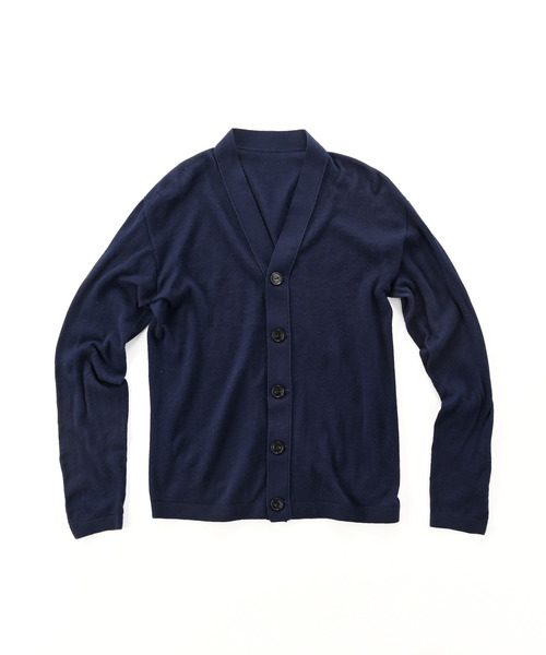 45R（フォーティファイブアール）の「スーピマオーガニックの超ガーゼ908カーディガン（カーディガン/ボレロ・レディース・ライトグレー/レッド/ライトピンク/グリーン/ネイビー・SMALL/MEDIUM/X-SMALL/LARGE）」の3枚目の写真