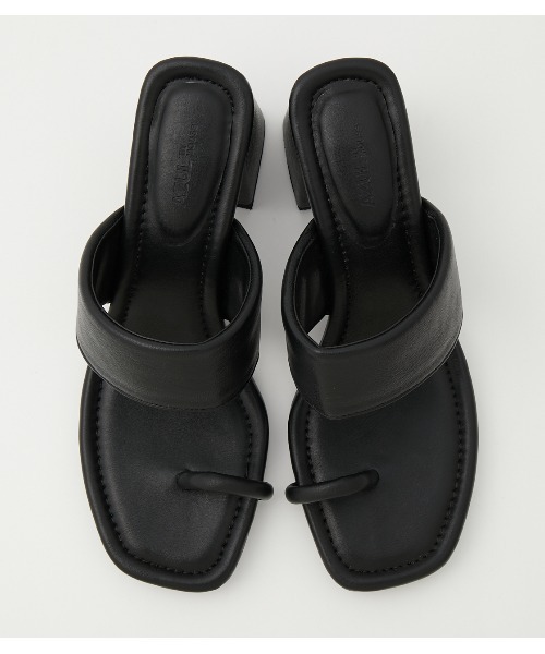 AZUL by moussy(アズールバイマウジー)の「CHUNKY HEEL THUMB SANDALS/チャンキーヒールサムサンダル(サンダル・レディース・ブラック・LARGE/SMALL/MEDIUM)」の7枚目の写真