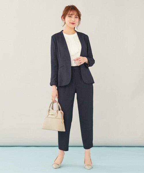 ANY SIS(エニィスィス)の「【セットアップ対応】スラブツイルストレッチ パンツ(その他パンツ・レディース・ベージュ系/ネイビー系・3/2/1)」の7枚目の写真