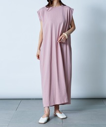 サラッと1枚で楽ちん♪【MAISON BREEZE】シンプルノースリーブカットソーワンピース SCCH65