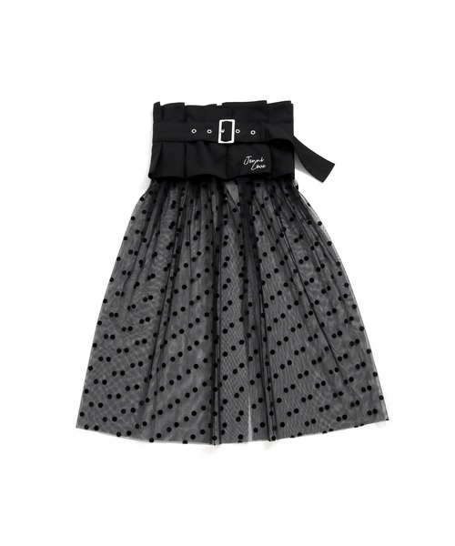 JENNI love(ジェニィラブ)の「ドットチュールラップベルト(ベルト・キッズ・ブラック・130-140cm/150-160cm)」の5枚目の写真