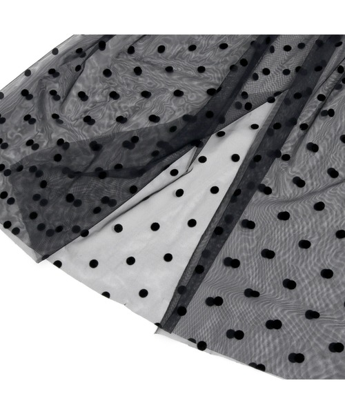 JENNI love(ジェニィラブ)の「ドットチュールラップベルト(ベルト・キッズ・ブラック・130-140cm/150-160cm)」の3枚目の写真